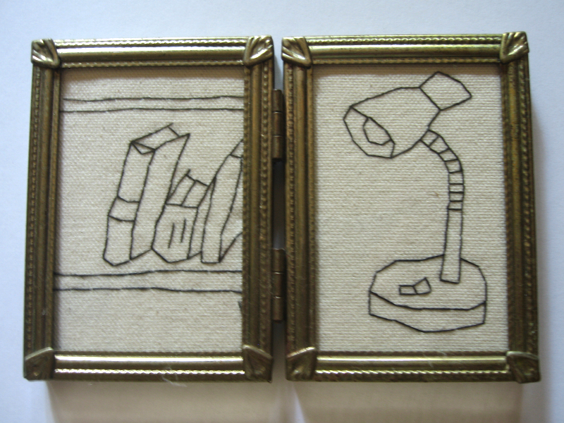 Embroidered Line Drawings