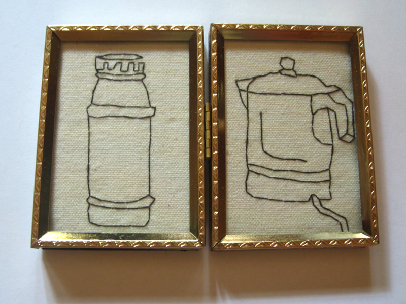 Embroidered Line Drawings